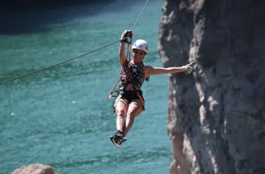 Tirolesa Cañón del Atuel Valle grande